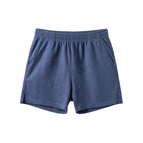 Image of AMY COULEE Mens Lounge Shorts 4 inch Pajama Lightweight Cotton Sleep Bottoms with Pockets