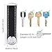 2 Sets Leather Key Organizer Compact Folding Pocket Key Holder up to 16 for Mens Father's Day Gift(Black, Brown)