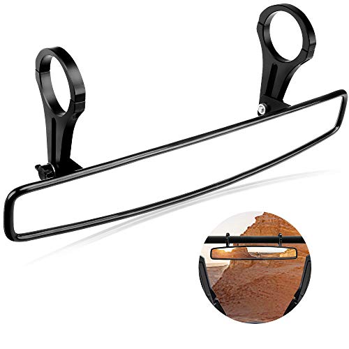 ISSYAUTO 15" UTV Center Rear View Mirror Only Fit 1.75" Roll Bar…
