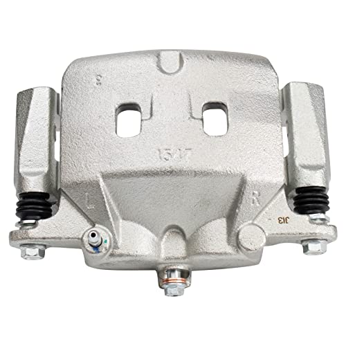 Image of TRQ Front Left Brake Caliper w /Bracket Drivers Side
