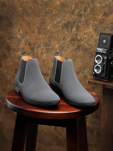 Image of Men's Slip On Fashion Chelsea Boots | High Tops, Soft Cushioned Insole, Comfortable Fit, Trendy, Stylish Boots
