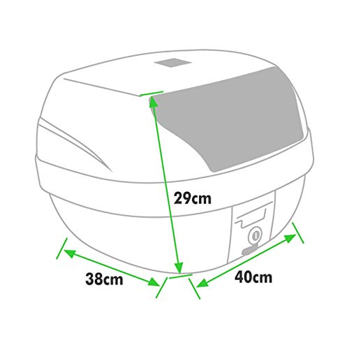 Baú Bauleto 28 Litros Smart Box Refletor Vermelha Pro Tork