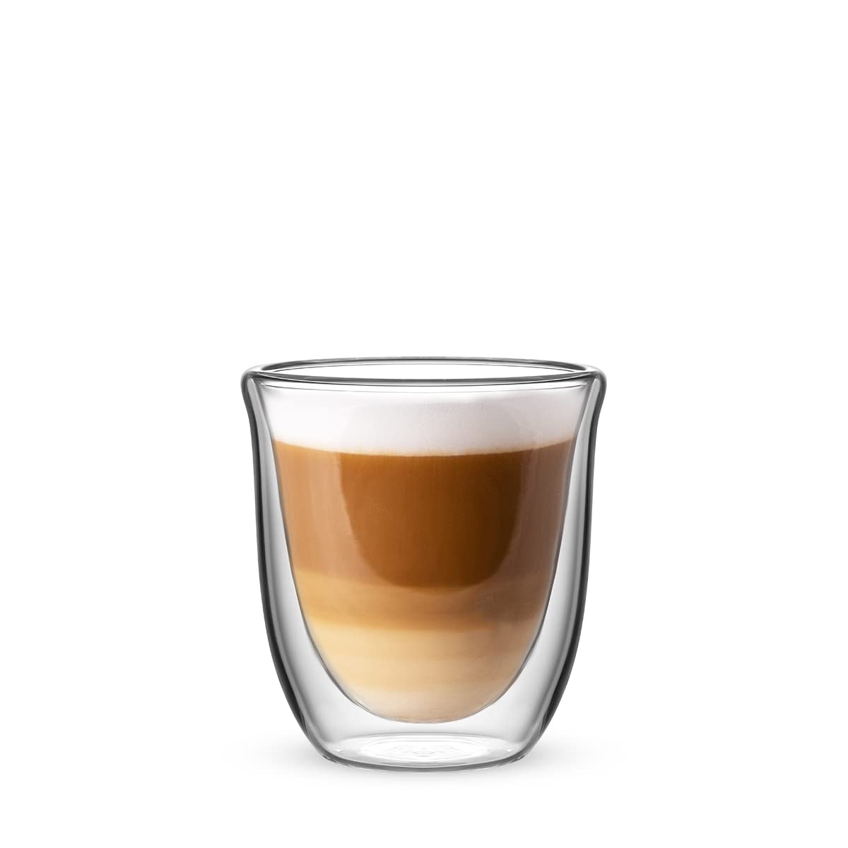 Bialetti Set 2 Vaso Double Wall Firenze, 200ml, Aislamiento Térmico, Vidrio Borosilicato