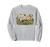 Amarillo Labrador Perro Naturaleza Pantano Patos Caza Camo Escena Sudadera