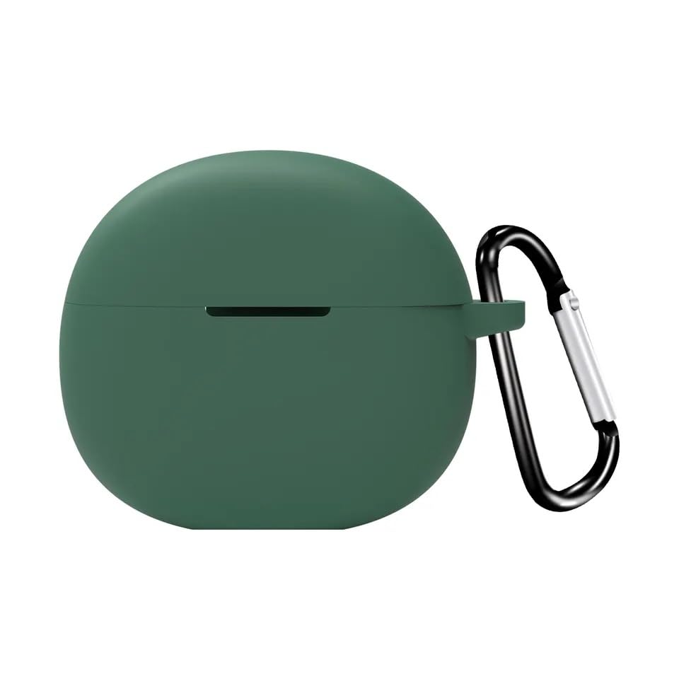 Image of Colorcase Front & Back Full Protection Silicon Case Cover for Boat Airdopes 161 Pro - (Green) (Airpods Not Included)