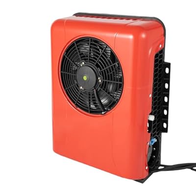 12V Air Conditioner Universal RV Air Conditioner System, Portable Mini Split AC Unit w/ 200W Cooling Capacity for Truck Semi Trucks RV Caravan, Adjustable Wind Speed & Temperature, 65 dbs Low Noise