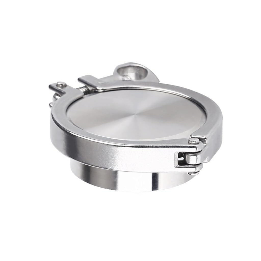 Kit di raccordi for tubi sanitari in acciaio inox da 1 pezzo - Morsetto Tri-Clamp resistente, tappo terminale, ghiera di saldatura e guarnizione in silicone for progetti fai da te(108mmx119)
