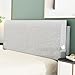 M Mute Touch Upholstered Twin Headboard, No Tools Needed, Wall Mounted Headboard with Removeable Washable Linen, Multi-Functional Backrest (Grey)
