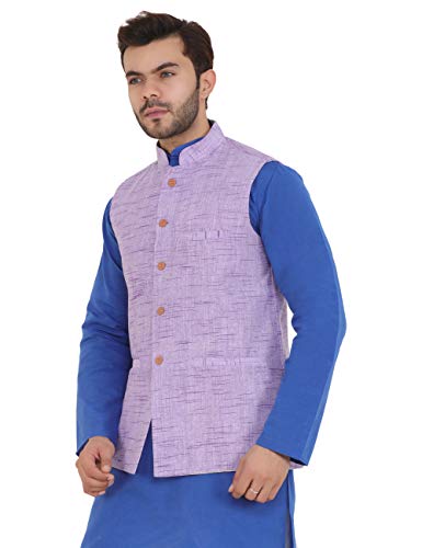 Image of LATEST CHIKAN Men's Textured Nehru Jacket
