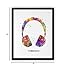 Dignovel Studios 8X10 Unframed Headset with Sound Wave Headphone Game Room Watercolor Art Print Poster Archival Fine Nursery Home Decor Wall Hanging N129