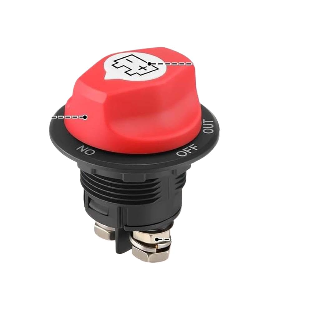 Interruptor de desconexión 12-48V 100A Continuo 150A Intermitente Compatible con Marine RV ATV