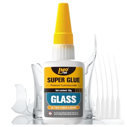 Glass Super Glue Liquid, Clear Instant Cyanoacrylate Adhesives for Glass Repair Food Safe, All Purpose CA Glue for Shoe Ceramic Plastic Leather Model Metal Wood Pottery Aquarium Porcelain Stone, Thick