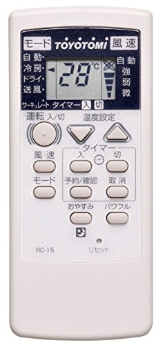 TOYOTOMI 窓用エアコン RC-13 Amazon.co.jp: トヨトミ部品：リモコン＜RC-13＞/11818558窓用
