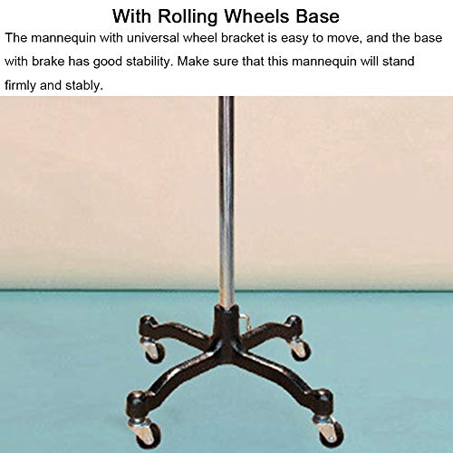 Lsmk Female Mannequin White Half Body Mannequin, Realistic Sewing Dress Form Adjustable Dressmaker Dummy, For School Practice And Tailor Shop, Pinnable Needle (Color : X-Large) #TOP5