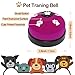 KEXIAVA 2 Pack Dog Bells, Puppy Potty Training Bell Dog Doorbell Potty Train Dog Bell for Potty Training Door Bells for Dogs to Ring to Go Outside Jingle Bells (Dark Purple)