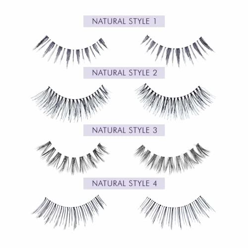 Nouveau Lashes Strip Lash Natural/Style 2, Black, 1 pair (Pack of 1) - Image 2