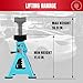 Jack Boss Jack Stands, 3 Ton (6000 LBs) Adjustable Ratchet Car Lifting Jack Stand with Dual Secure Pins, Insulated Rubber Saddle & Foot Pads for Electric Vehicles, Automotive Mortorcycles, 2 Pack