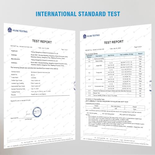 Baby Musical Instruments Neutral Colors Percussion Instruments Set Montessori Wooden Toys for Toddlers 1-3 with Xylophone for Kids Preschool Educational 3+ Wood Musical Toy 8pcs - Image 6