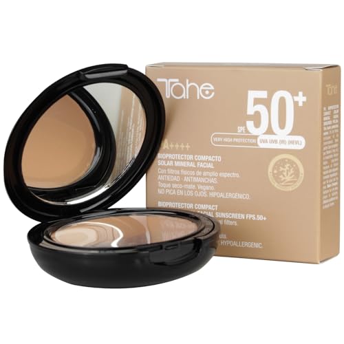 Tahe Bioprotector compacto solar mineral facial con protección...