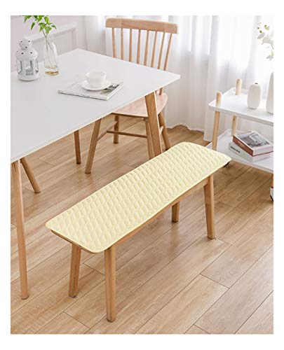 Coussinets pour banc extérieur rectangle jaune 100x30 long coussin de chaise - 7