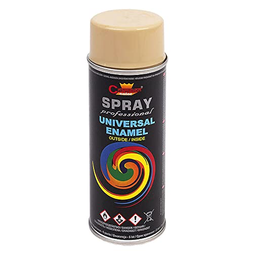 SolaDirect Spray Paint, Universal, Multi-Purpose, Fast Dry for DIY, Hobby, Crafts, Art, Wood, Metal, Ceramics - Beige (RAL 1001)