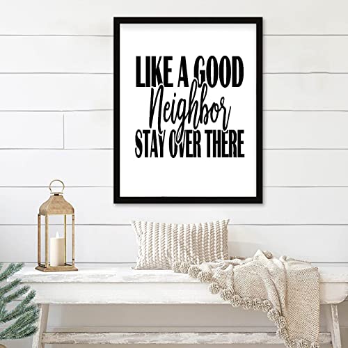Cadre de typographie personnalisée Rimego 40,6 x 50,8 cm pour style ferme rustique et maison