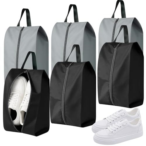 Zorplex 6 Bolsas para Zapatos de Viaje, Impermeables y Antipolvo con Cremallera, Bolsas Portátiles Unisex para Almacenamiento en Casa y Viajes