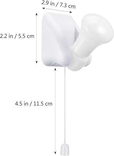 Miniatura 2 de OSALADI 2 lámparas de pared portátiles con pilas, luces LED de armario con cadena de tracción, cable de interior, lámpara autoadhesiva para