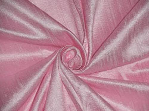 Soie Dupioni haut de gamme rose pastel 112 cm pour création de mode