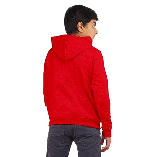 Image of Clotth Theory Boy's Fleece Solid Color Blocked Hooded Sweatshirt Jacket