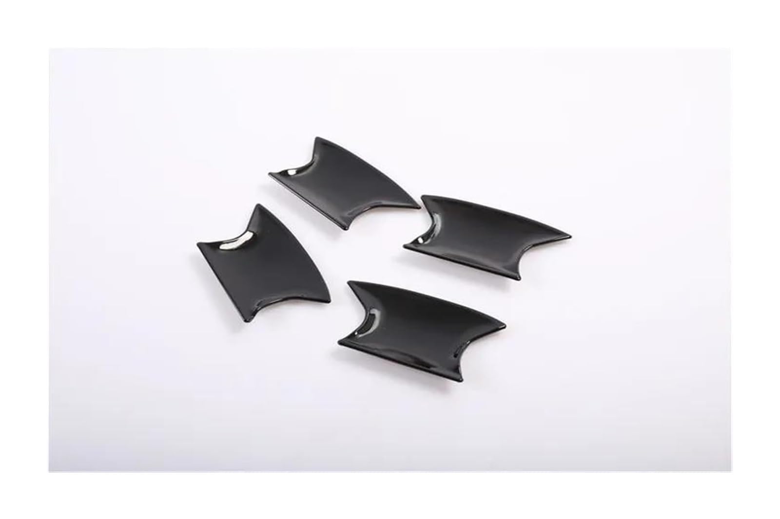Hckclmbmzw Style2 For Accord 2008 2009 2010 2011 2012 2013 Glossy Black Chrome Car Side Door Handle Decor Cover Trim Styling Accessories Door Handle Cover(Style2)