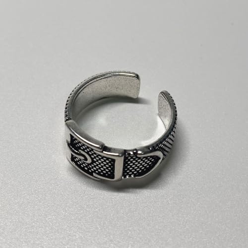 Ch.Yishi Handmade 925 Sterling Silver Ring Adjustable Stacking Ring Vintage Statement Ring Personalized Jewelry For Women & Men thumb #1