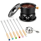 Conjunto Para Fondue 11 Peças Inox para Queijos, Chocolate e Molhos
