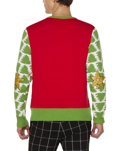 Spencer’s Peanuts Light-Up Snoopy & Woodstock Christmas Sweater | Officially Licensed | Light-Up Christmas Sweaters2