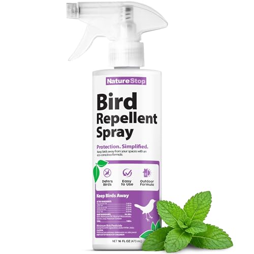 NatureStop Bird Repellent Spray – Helps Deter Birds from Outdoor Surfa