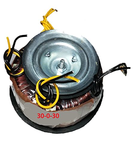 Electronic work Toroidal Transformer 30-0-30 7 Ampere with 12-0-12 with 0-12 3 Ampere for Mosfet Audio Amplifier Board Pure Copper