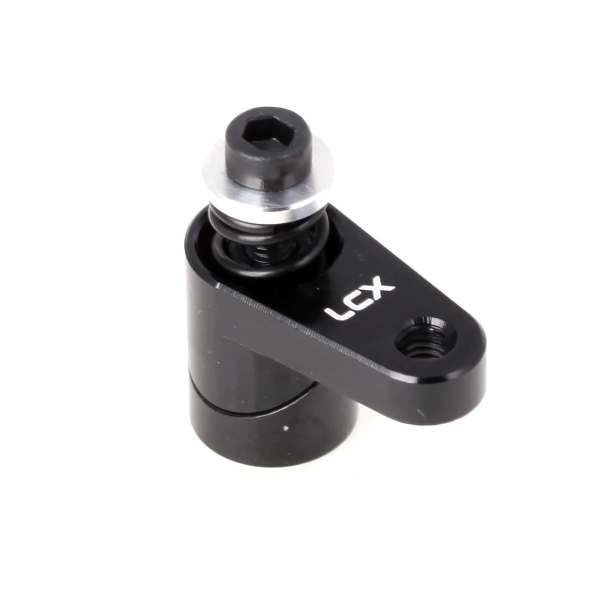 LCX Racing RC Crawler Car CNC Aluminum 20T Servo Arm Servo Saver for Arrma 1/14 1/16 1/18 Typhon Mojave Granite Grom Truck, Upgrades Parts Accessories (Black)