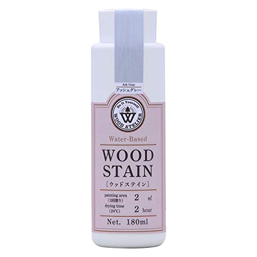 和信ペイント 水性着色剤 ウッドアトリエ ウッドステイン 180ml 800665 木目を生かした着色 WS-15 アッシュグレー