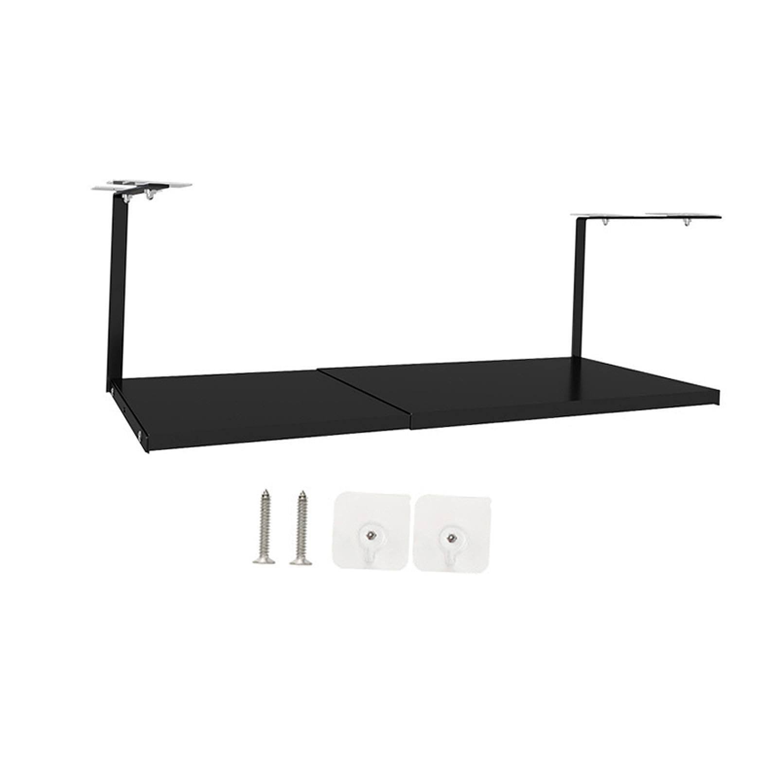 Under Shelf Organizer Extendable Under Shelf Storage for Laundry Room Pantry Black|Racks & Holders-image-25