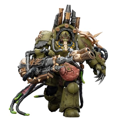 Image of JOYTOY Death Guard Lord of Virulence Warhammer 40K 1 /18 Action Figures Death Guard Lord of Virulence with Power Fist and Twin Plague Spewer 5.59 inch Collectible Model Birthday Gifts, JT02908