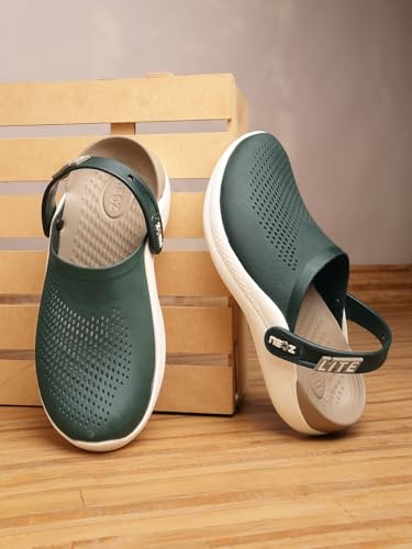 Image of URJO Italia Meta Men's & Boys' Casual Clogs /Sandals | Soft Sole, Waterproof & Lightweight | Comfortable, Extra Soft & Stylish with Adjustable Back Strap | Indoor & Outdoor Everyday Wear (URJO by Neoz)
