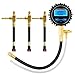 BETOOLL Digital Fuel Pressure Tester Kit - Fuel Pressure Gauge 0-300 PSI with 9.49,7.89,6.30 Fuel Line Fittings Automotive Test Tool Kit