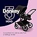 Bugaboo Donkey 5 Mono Complete Single Stroller Converts to Side-by-Side Double Stroller, Multiple Seat Positions - Black/Midnight Black-Misty White
