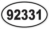 US Decal, Inc. Number 92331 Oval Sticker