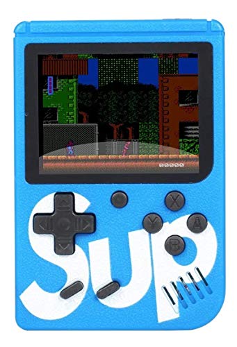 Vídeo Game Mini Portátil Sup 400 Jogos Retro Clássico Ligue Tv + Controle (Azul)