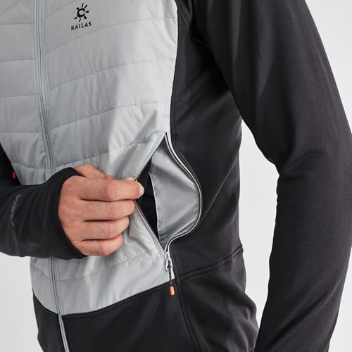 Image of KAILAS Men's Puffer Winter Down Jacket Hooded Packable Lightweight Coat Short Jacket Hiking Ski Travel Primaloft Cotton