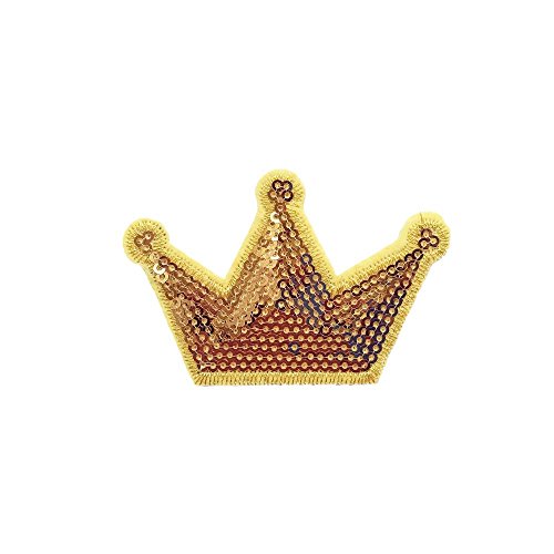 Qingxii Decorr QX-T094 Sequin Crown Sewing On/Iron On Embroidered Patches Clothes Dress Hat Pants Shoes Curtain Sewing Decorating Diy Craft Embarrassment Applique Patches thumb #2