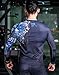 Red Plume Men's 3D Printed Compression T Shirts Long Sleeve Workout Top Tees for Sports Fitness Running
