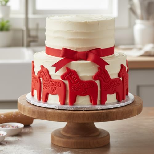 BAKERLOGY Dala Horse Cookie Cutter – Swedish Folk Art Symbol of Strength, Friendship, and Good Fortune for Nordic Christmas and Life Celebrations by Bakerlogy - Used condition - Image 4