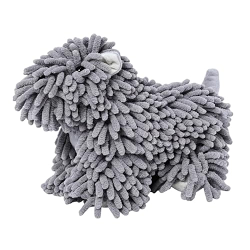 Toalla de mano con forma de perro absorbente y paño de baño infantil 8